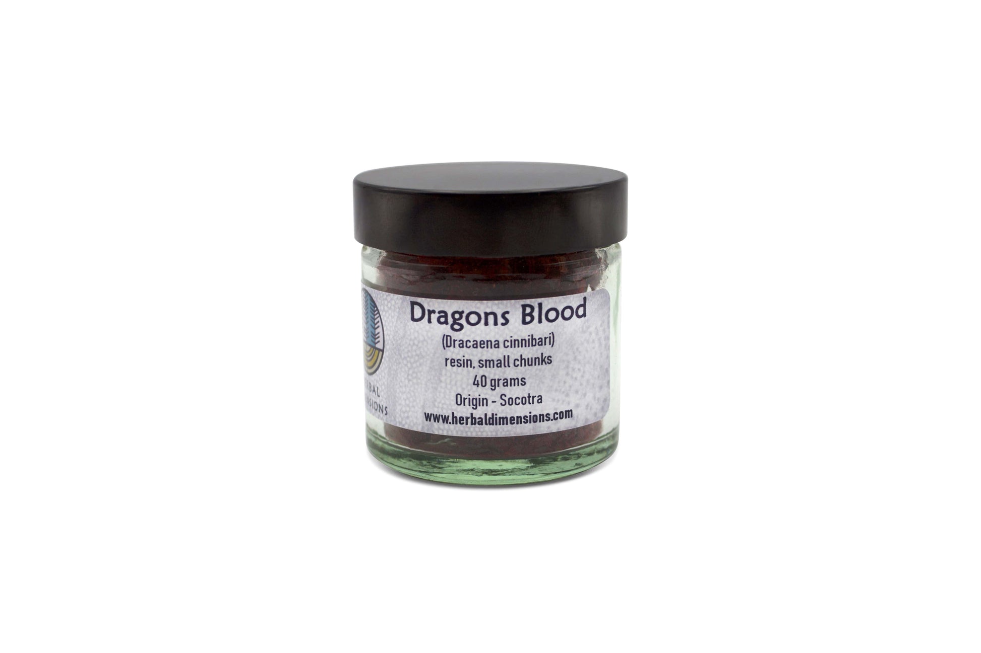 Dragons Blood in a glass jar