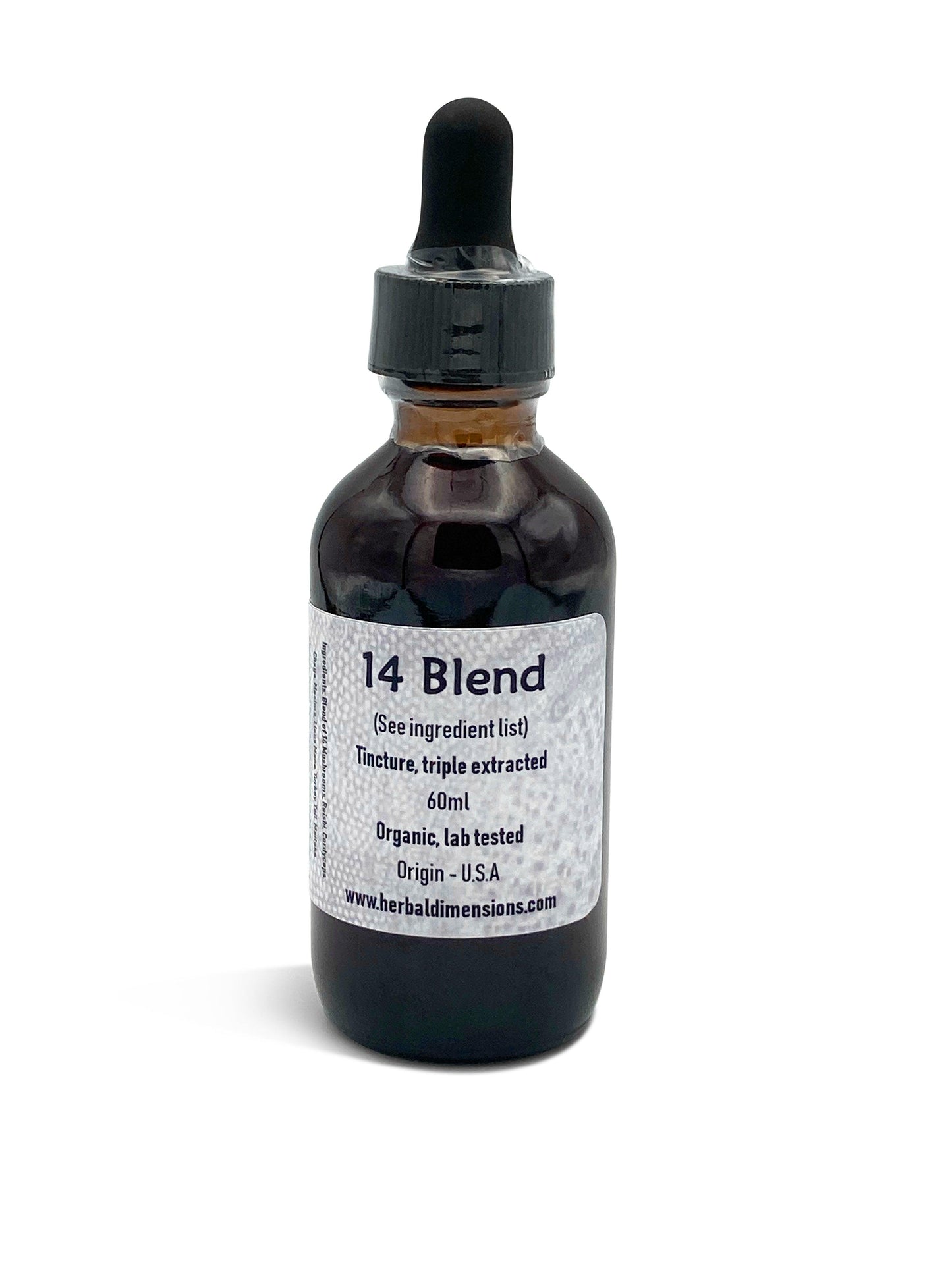 14 Blend Mushroom Tincture - Herbaldimensions.com