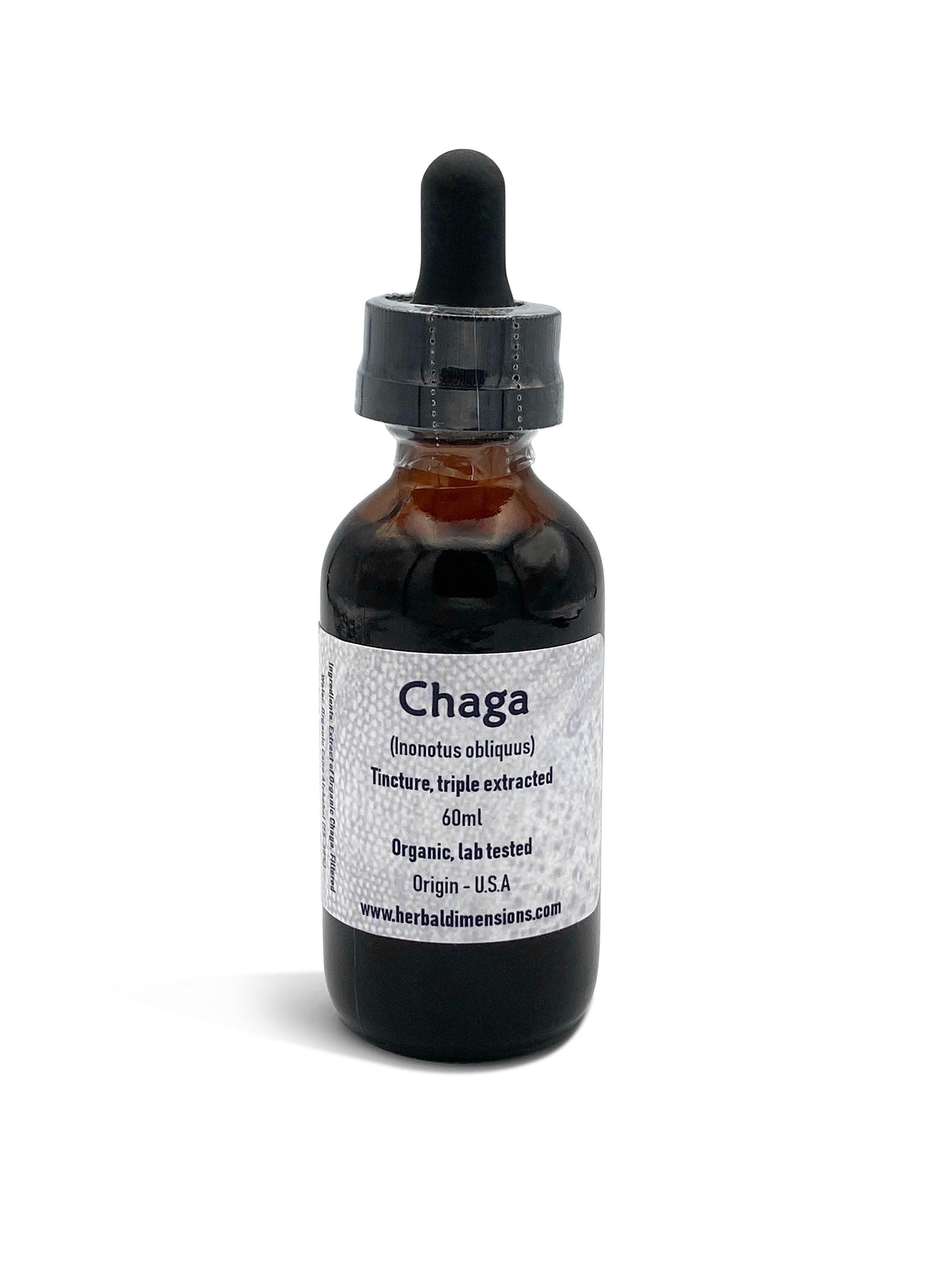 Chaga Tincture (Inonotus obliquus) - Herbaldimensions.com