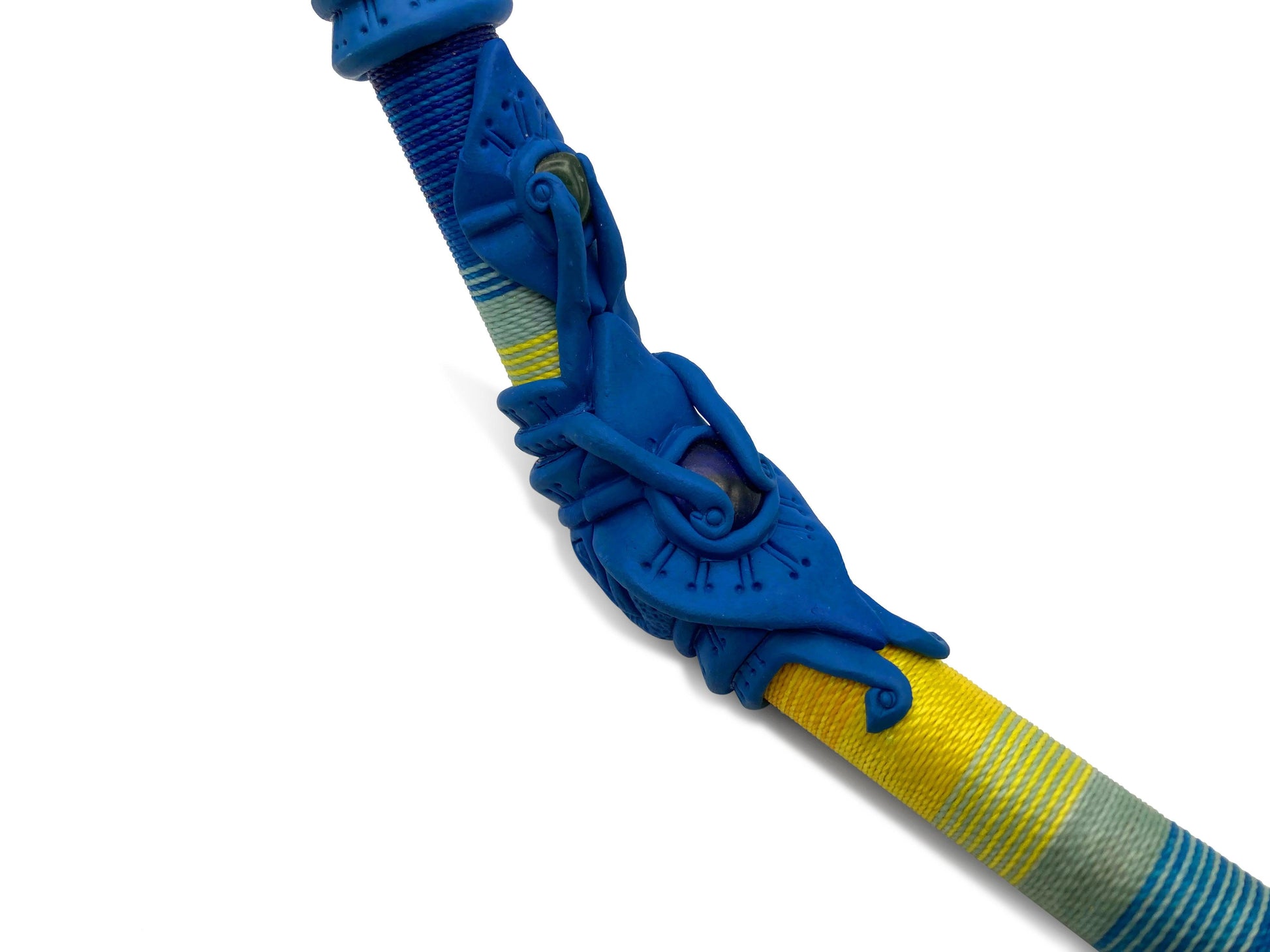intricate blue tepi