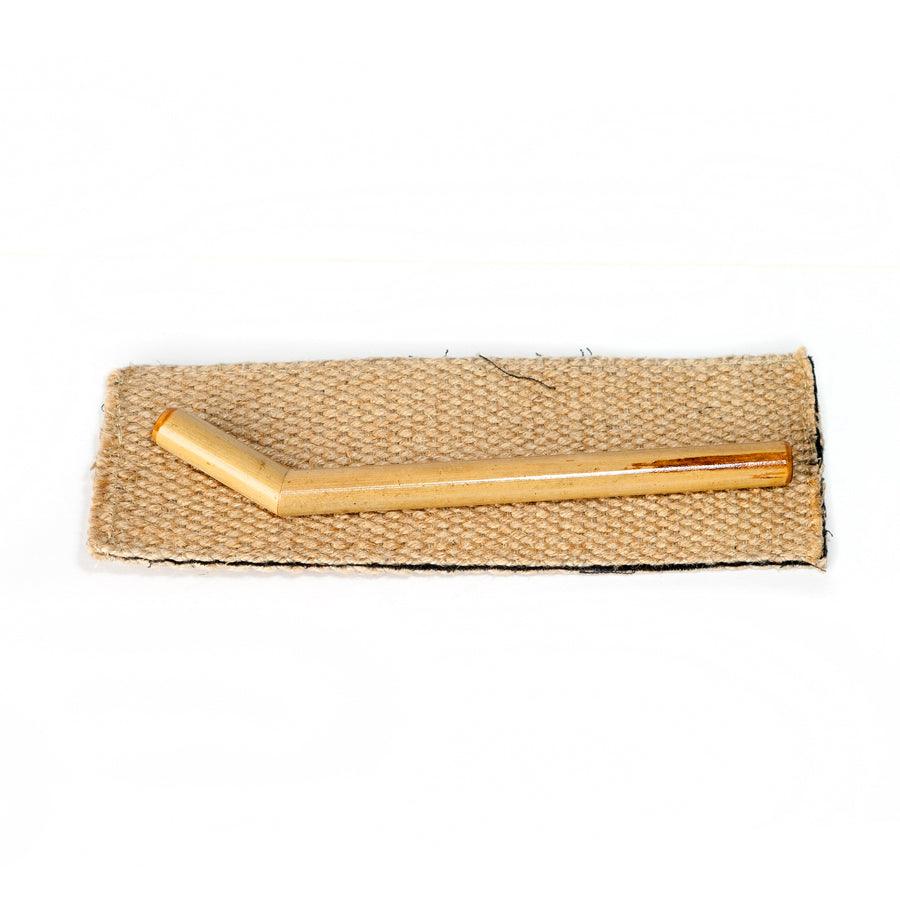 Bamboo tepi with burlap sack